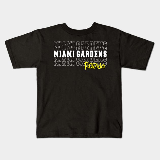 Miami Gardens city Florida Miami Gardens FL Kids T-Shirt by TeeLogic